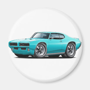 1968-69 GTO Turquoise auto Magneet