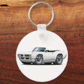 1968-69 GTO White-converteerbaar Sleutelhanger (Voorkant)