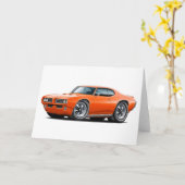 1968-69 Oranje Auto GTO Kaart (Gele Bloem)