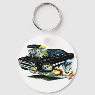 1968-69 Plymouth GTX Black Car Sleutelhanger