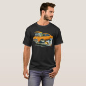 1968-69 Plymouth GTX Oranje auto T-shirt (Voorkant volledig)