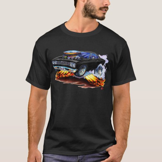 1968-69 Roadrunner Black Car T-shirt (Voorkant)