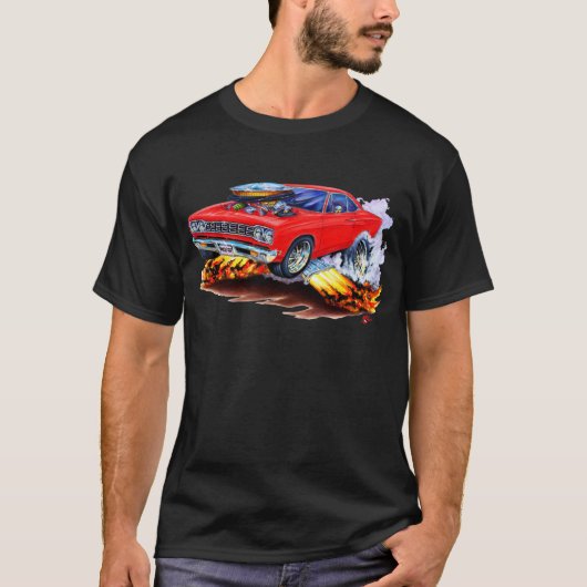 1968-69 Roadrunner Red Car T-shirt (Voorkant)