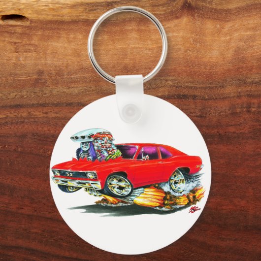 1968-70 Nova Red Car Sleutelhanger (Voorkant)