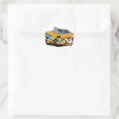 1968-71 Dodge Dart Oranje auto Ronde Sticker (Tas)