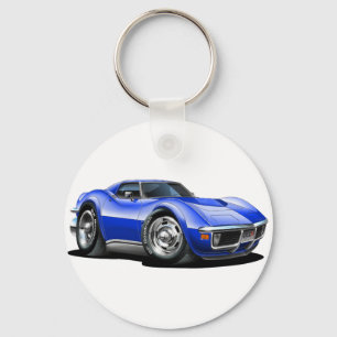 1968-72 Corvette Blue Car Sleutelhanger