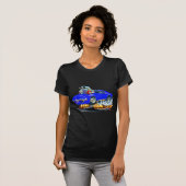 1968-72 Corvette Blue Car T-shirt (Voorkant volledig)