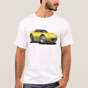1968-72 Corvette gele auto T-shirt