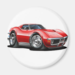 1968-72 Corvette Red Car Magneet