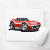 1968-72 Corvette Red Car Muismat (Met muis)