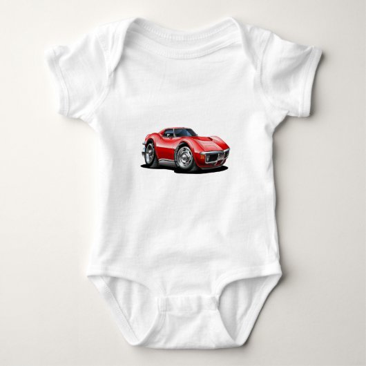 1968-72 Corvette Red Car Romper (Voorkant)