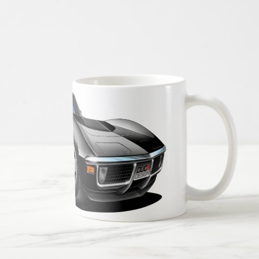 1968-72 Corvette zwarte auto Koffiemok (Rechts)