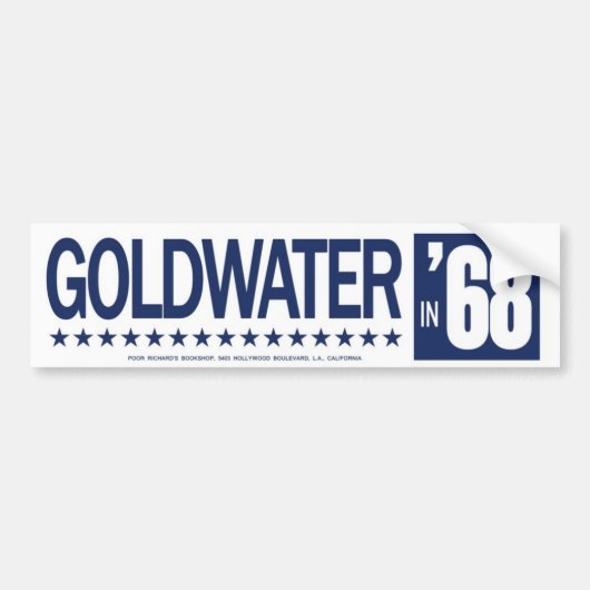 1968 Barry Goldwater  Bumpersticker (Voorkant)