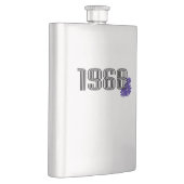 1968 Bloemkracht Vredesbord Hippie Paarse Flacon (Rechts)