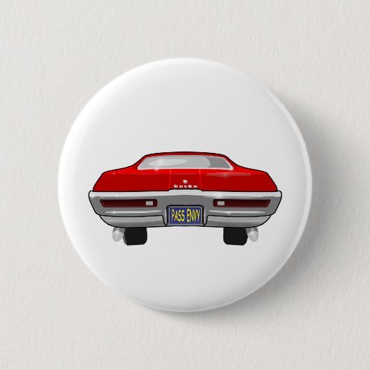 1968 Buick California GS Ronde Button 5,7 Cm (Voorkant)