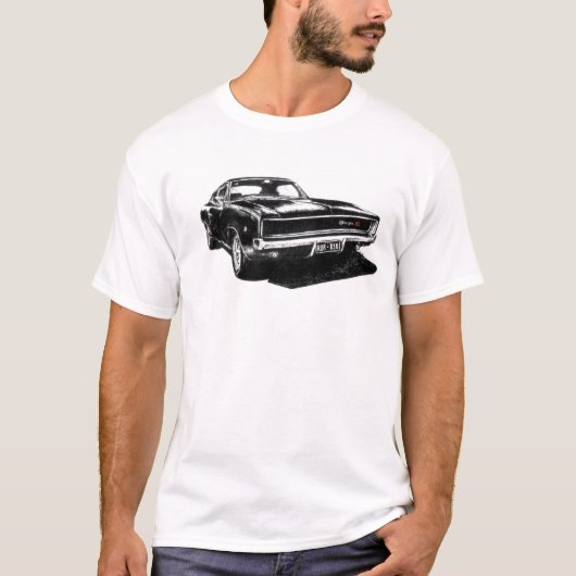 1968 Bullitt Charger RDR 838 T-shirt (Voorkant)