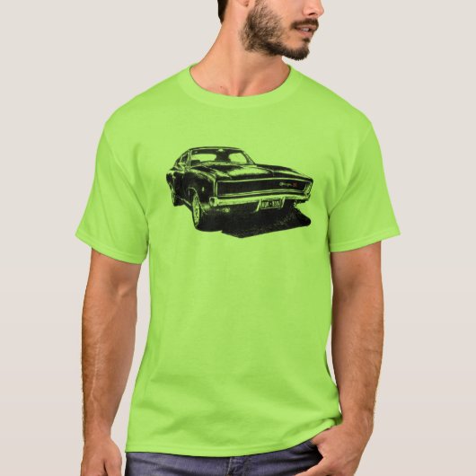 1968 Bullitt Charger RDR 838 T-shirt (Voorkant)
