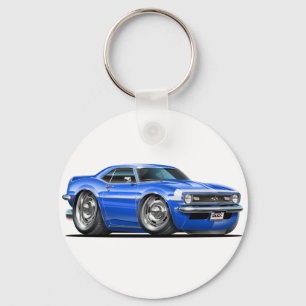 1968 Camaro Blue-White Car Sleutelhanger