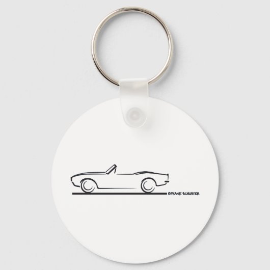 1968 Camaro Converteerbare BLK Sleutelhanger (Voorkant)