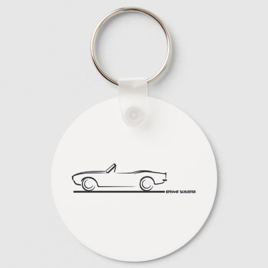 1968 Camaro Converteerbare BLK Sleutelhanger (Voorkant)