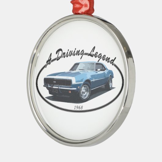 1968 CAMARO SS BLACK METALEN ORNAMENT (Links)