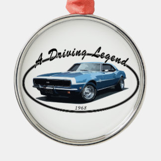 1968 CAMARO SS BLACK METALEN ORNAMENT