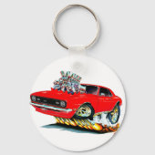 1968 Camaro SS Red Car Sleutelhanger (Voorkant)