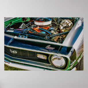 1968 Camaro SS under the Hood Poster