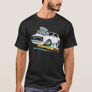 1968 Camaro White-Black Car T-shirt