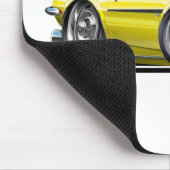 1968 Camaro Yellow-Black Car Muismat (Hoek)