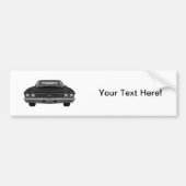 1968 Chevelle SS: Zwarte afwerking Bumpersticker (Voorkant)