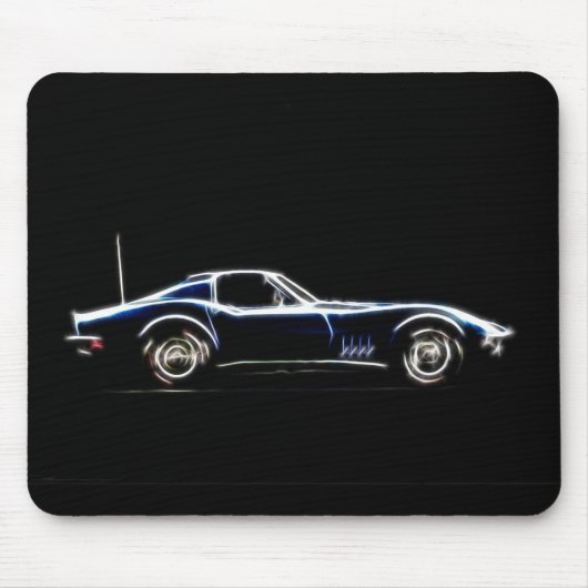 1968 Chevrolet Corvette Mousepad Muismat (Voorkant)
