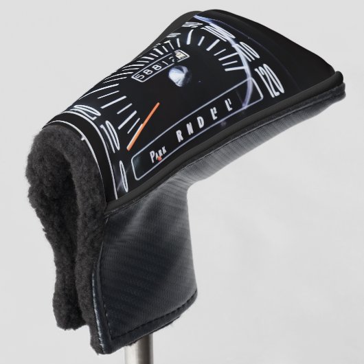 1968 Classic Car Speedometer Golfheadcover (3/4 voorkant)