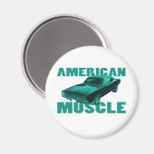 1968 Dodge Charger R/T Amerikaanse Spier Blauw Magneet (Voorkant / Achterkant)