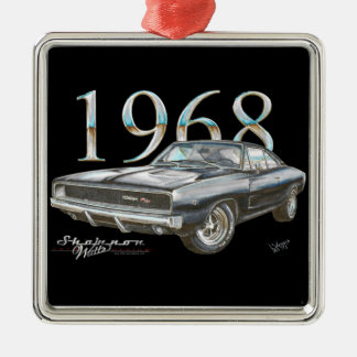 1968 Dodge Charger R/T kerstversiering Metalen Ornament