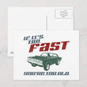 1968 Dodge Hurst Hemi Dart Briefkaart (Voorkant / Achterkant)