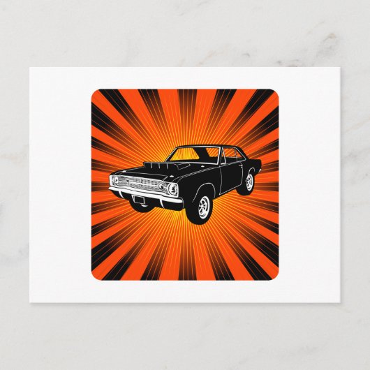 1968 Dodge Hurst Hemi Dart Briefkaart (Voorkant)