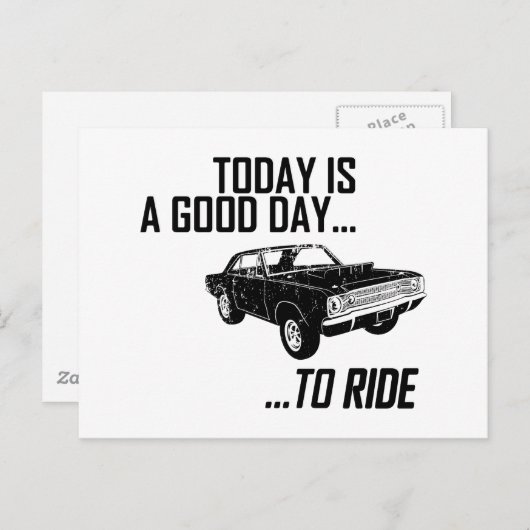 1968 Dodge Hurst Hemi Dart Briefkaart (Voorkant / Achterkant)