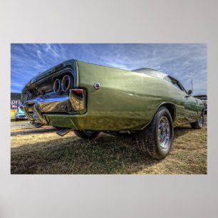 1968 Dodge-lader op HDR Poster