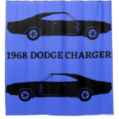 1968 Dodge-oplader Spiergordijn autogordijn Douchegordijn (Voorkant)