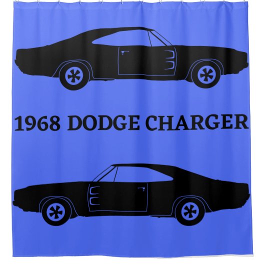 1968 Dodge-oplader Spiergordijn autogordijn Douchegordijn (Voorkant)