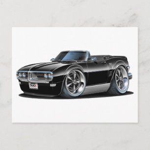 1968 Firebird Black Convertible Briefkaart