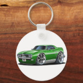 1968 Firebird Green Car Sleutelhanger (Voorkant)