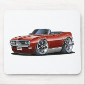 1968 Firebird Maroon Convertible Muismat (Voorkant)