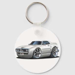 1968 Firebird White Car Sleutelhanger