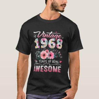  1968 Floral 56 jaar oud 56e verjaardagspark T-shirt