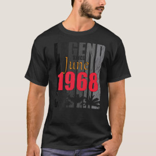 1968 Geboren in juni Gezegde T-shirt