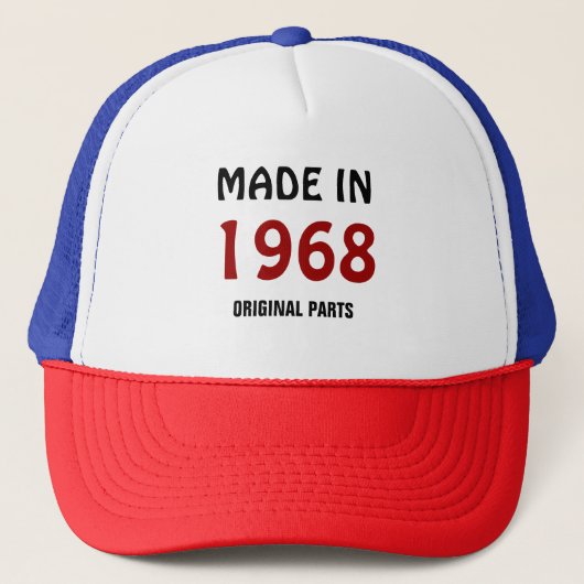 1968, Gemaakt in 1968 Trucker Pet (Voorkant)