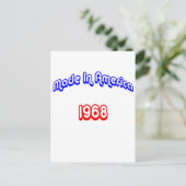 1968 Gemaakt in Amerika Briefkaart (Staand voorkant)