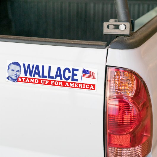 1968 George Wallace "stand-up for America"-bumper Bumpersticker (Op Truck)